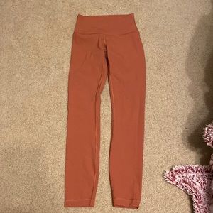 Size 2 lululemon pink leggings 25 inch